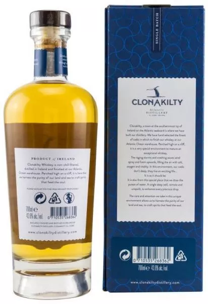 Clonakilty Single Batch Double Oak Finish ... 1x 0,7 Ltr. Clonakilty Single Batch Double Oak Finish ... 1x 0,7 Ltr.