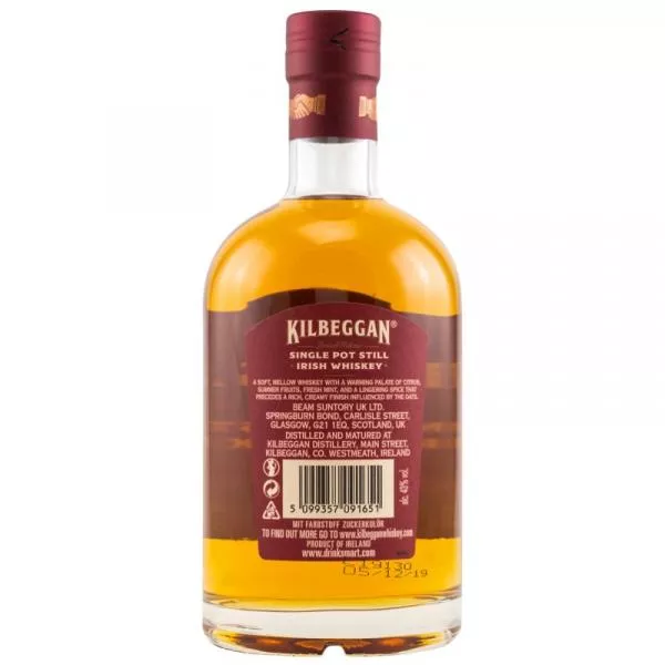 Kilbeggan Single Pot Still Whiskey ... 1x 0,7 Ltr.