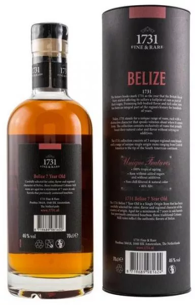 1731 Rum - Belize 7 Jahre ... 1x 0,7 Ltr.