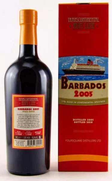 Barbados 2005 (Foursquare) - Transcontinental Rum Line ... 1x 0,7 Ltr.