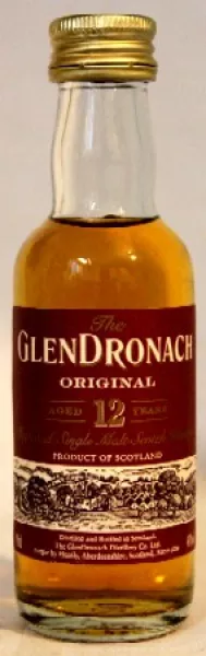 Glendronach 12 Jahre Miniatur ... 1x 0,05 Ltr. Glendronach 12 Jahre Miniatur ... 1x 0,05 Ltr.