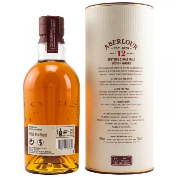 Aberlour 12 Jahre unchillfiltered ... 1x 0,7 Ltr.