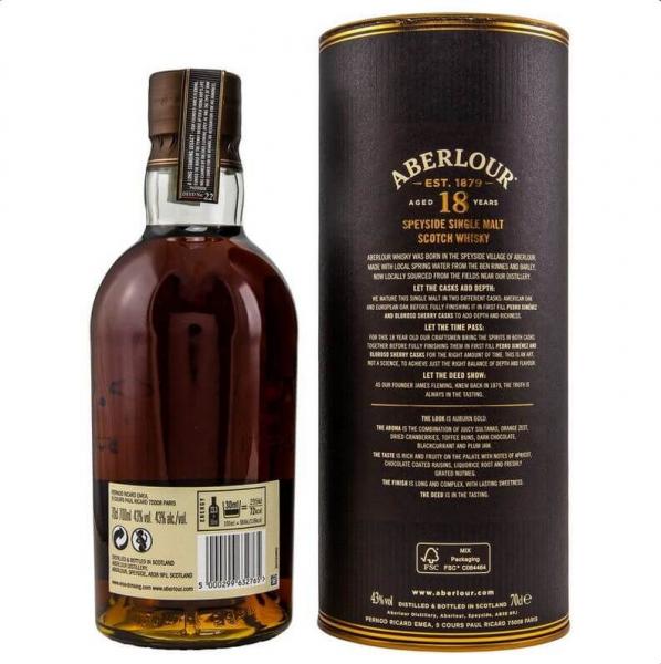 Aberlour 18 Jahre ... 1x 0,7 Ltr.