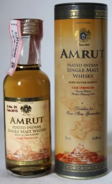 Amrut Peated Cask Strength Miniatur ... 1x 0,05 Ltr.