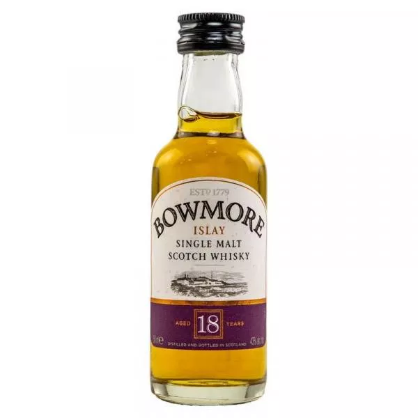 Bowmore 18 Jahre Miniatur ... 1x 0,05 Ltr.