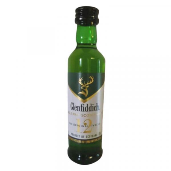 Glenfiddich 12 Jahre Original Miniatur ... 1x 0,05 Ltr.