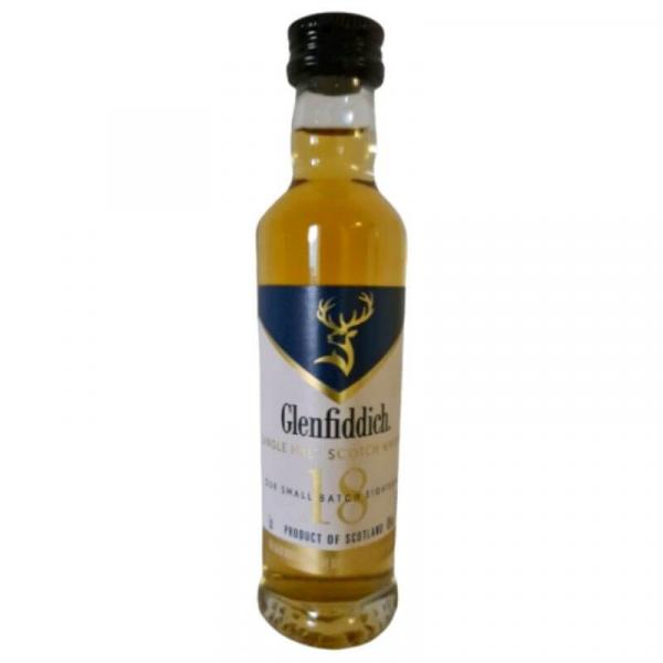 Glenfiddich 18 Jahre Small Batch Miniatur ... 1x 0,05 Ltr.