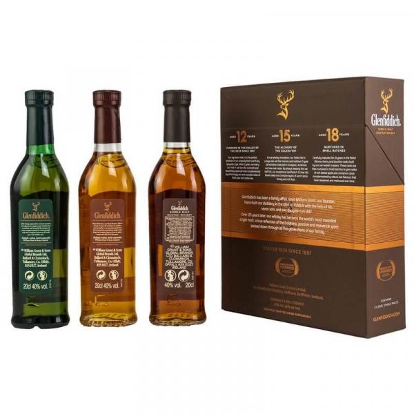 Glenfiddich Collection 3 x 20 cl ... 1x 0,6 Ltr.