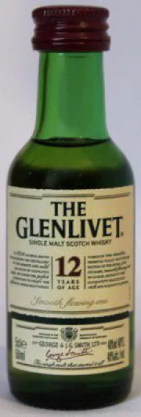 Glenlivet 12 Jahre Miniatur ... 1x 0,05 Ltr.