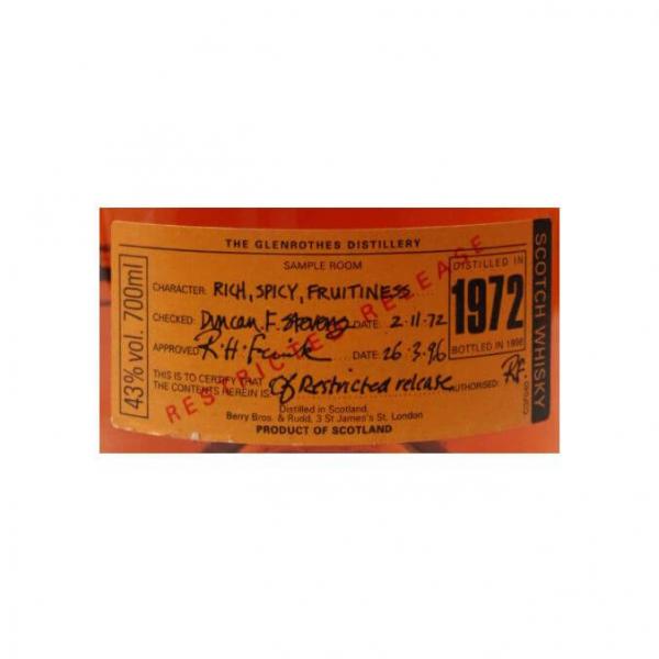Glenrothes 1972 - 1996 Restricted Release ... 1x 0,7 Ltr.