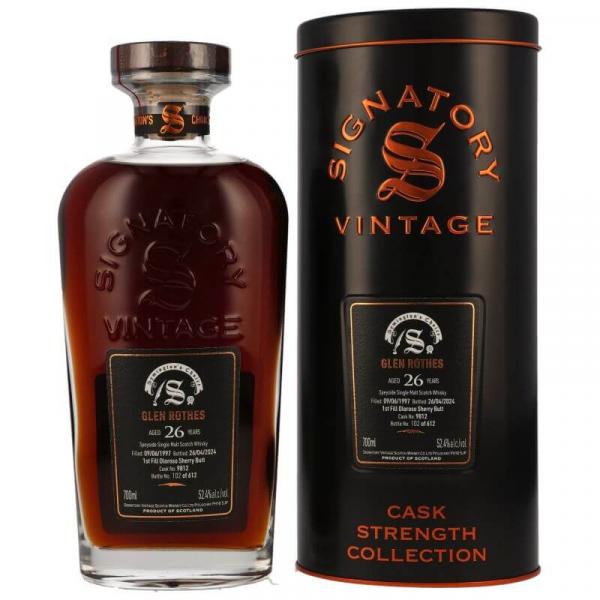 Glenrothes 1997/2024 - 26 y.o. - 1st Fill Oloroso Sherry Butt #9812 Symingtons Choice ... 1x 0,7 Ltr.