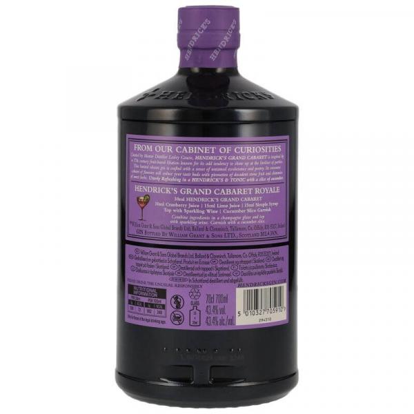 Hendricks Grand Cabaret Gin ... 1x 0,7 Ltr.