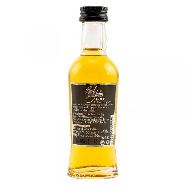 Paul John Bold Peated Indian Single Malt Whisky - Mini ... 1x 0,05 Ltr.