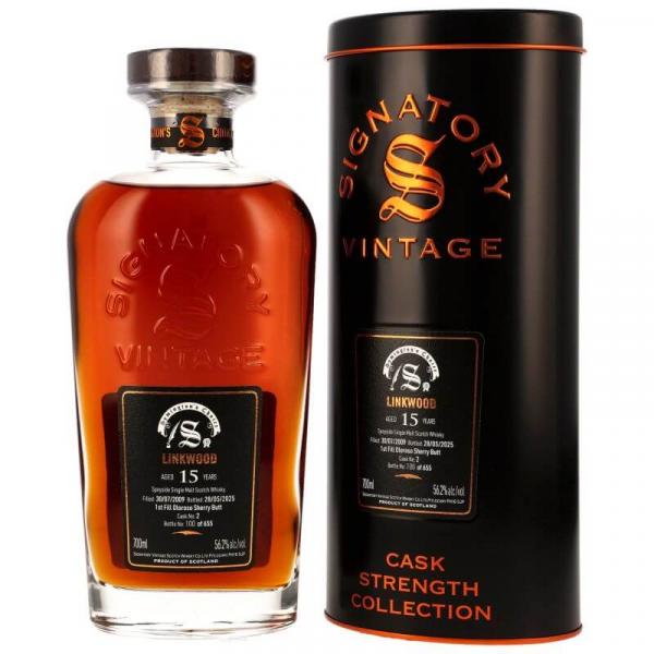 Linkwood 2009/2025 - 15 Jahre - 1st Fill Oloroso Sherry Butt Nr. 2 - Signatory Symingtons Choice ... 1x 0,7 Ltr.