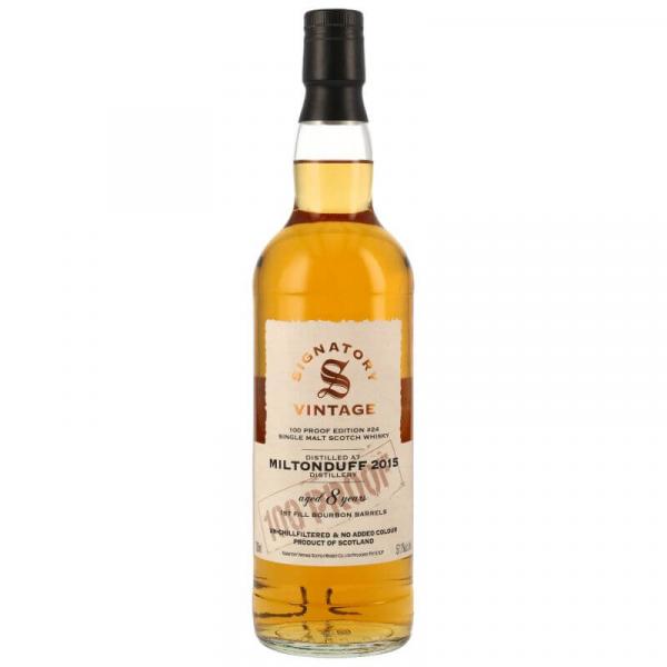 Miltonduff 2015 - 8 - Signatory 100 PROOF ... 1x 0,7 Ltr.