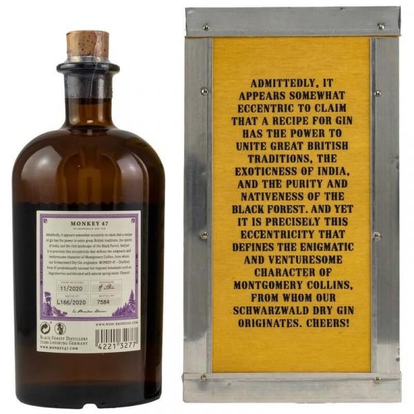 Monkey 47 Gin in Holzkiste ... 1x 0,5 Ltr.