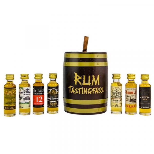 Rum Tasting Fass 7x 0,02 l ... 1x 0,14 Ltr.