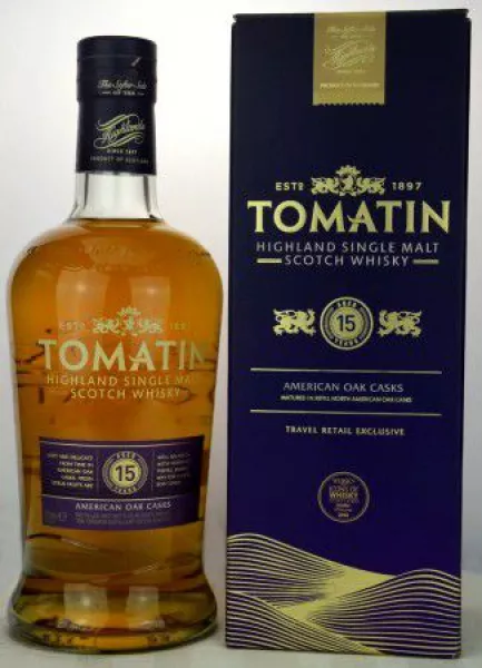 Tomatin 15 Jahre ... 1x 0,7 Ltr. Tomatin 15 Jahre ... 1x 0,7 Ltr.