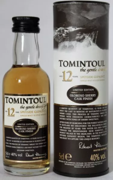 Tomintoul 12 Jahre Miniatur ... 1x 0,05 Ltr.