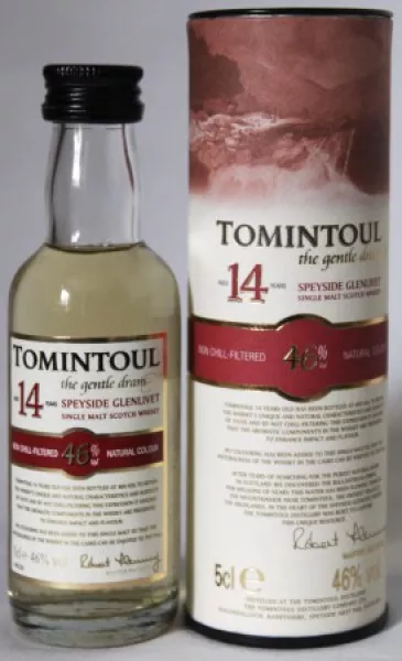 Tomintoul 14 Jahre Miniatur ... 1x 0,05 Ltr. Tomintoul 14 Jahre Miniatur ... 1x 0,05 Ltr.