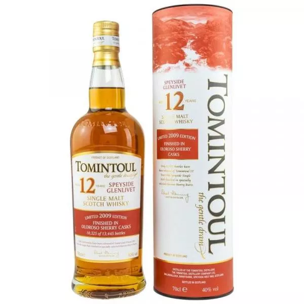 Tomintoul 12 Jahre Oloroso Sherry Finish ... 1x 0,7 Ltr.