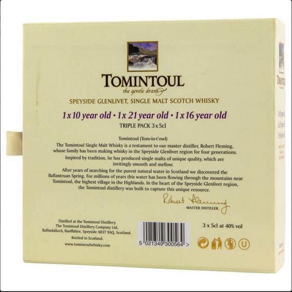 Tomintoul Minicollection 3 x 0,05 l ... 1x 0,15 Ltr.
