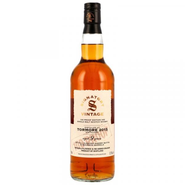 Tormore 2015/2025 - 9 Jahre - Signatory 100 Proof, Edition Nr. 45 ... 1x 0,7 Ltr.
