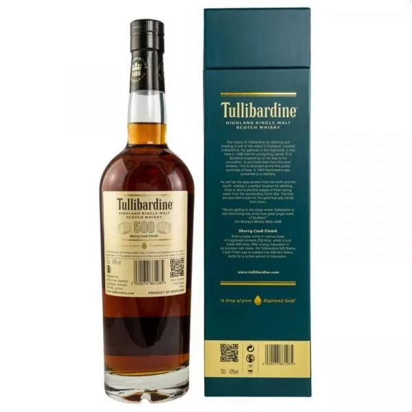 Tullibardine 500 Sherry Finish ... 1x 0,7 Ltr.