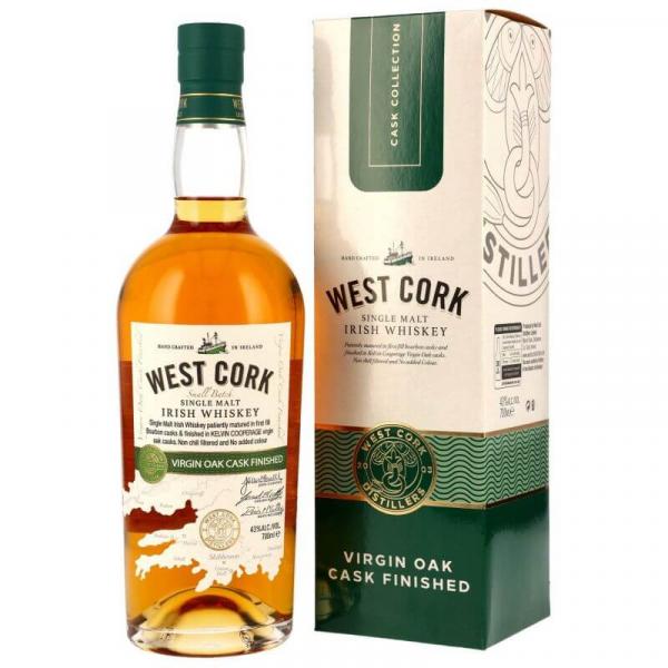West Cork Single Malt Virgin Oak Cask Finish ... 1x 0,7 Ltr.