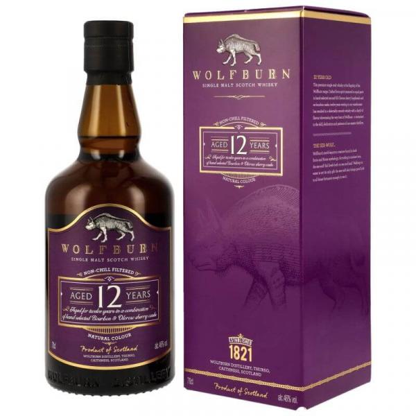 Wolfburn 12 Jahre Single Malt, Bourbon & Oloroso Sherry Casks ... 1x 0,7 Ltr.