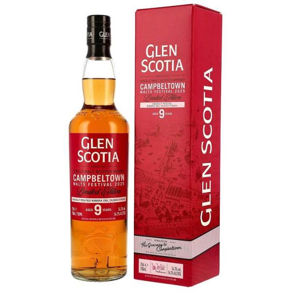 Glen Scotia 9 Jahre - Heavily Peated Ribera Del Duero Finish Campbeltown Malts Festival 2025