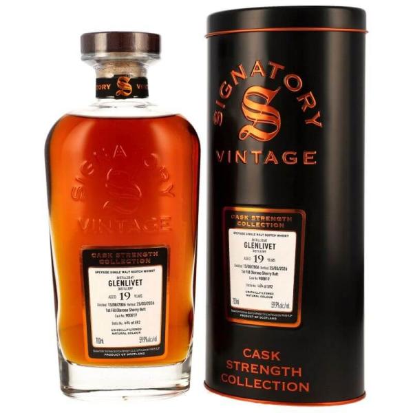 Glenlivet 2006/2026 - 19 Jahre - 1st Fill Oloroso Sherry Butt Nr. 900819 - Signatory CS