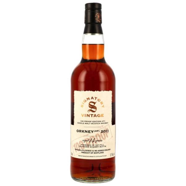 Orkney 2011/2026 - 14 Jahre - 1st Fill Oloroso Sherry Butts Finish - Signatory 100 PROOF Edition Nr. 71
